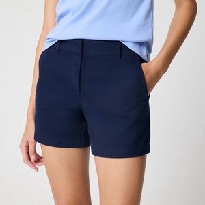 NEW LILA RYAN Steel Blue Susannah Chino Deep Front Pockets Women's Shorts size 8